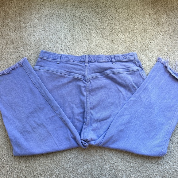 Frayed high waisted purple jeans - Picture 6 of 6